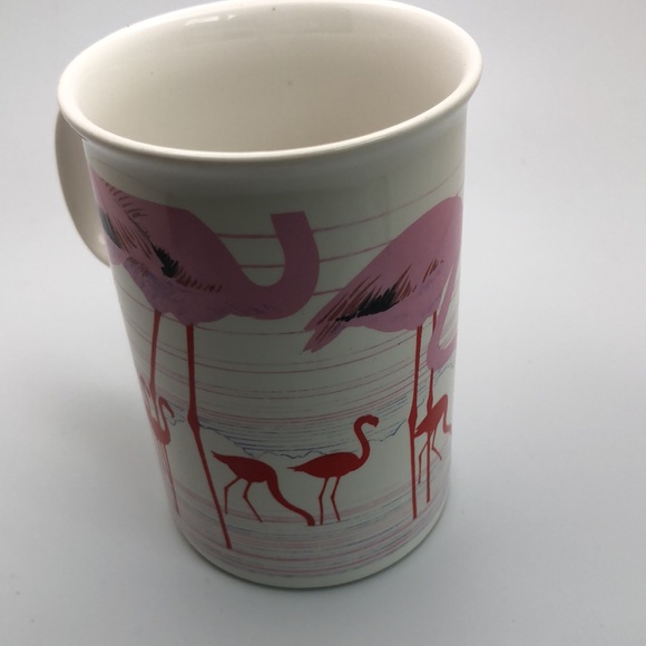 ViTG Flamingoes Coffee Mugs by Jack Dadd Porcelain Dunoon. Made in Scotland - Picture 5 of 8